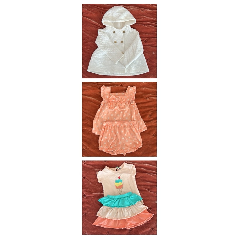 🎁🎁Holiday Flash Sale🎁🎁 GUC 24 Months Matching Sets Bundle and Quilted Coat